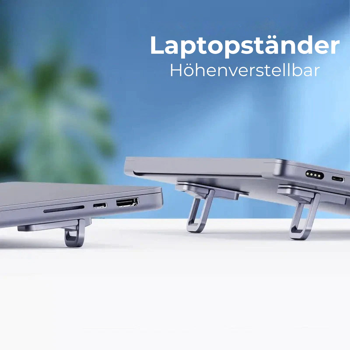 Unsichtbarer Laptopständer aus Aluminium (2 Stück)