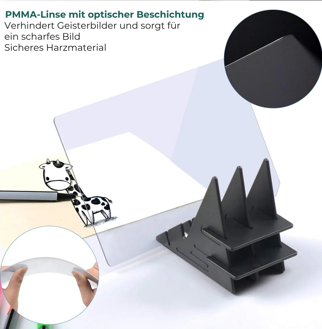 Optische Überzeichnung – Zeichenbrett