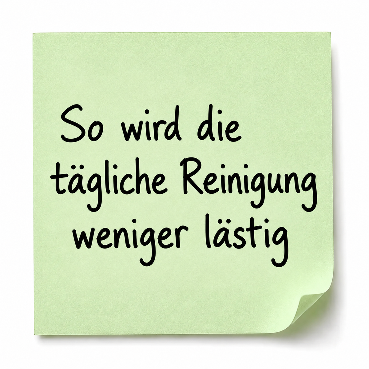 Wie man die täglichen Reinigungsarbeiten weniger zur lästigen Pflicht macht
