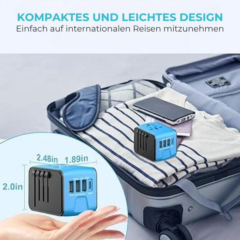 All-in-One-Reiseladegerät und Wechselrichter – +150 Länder