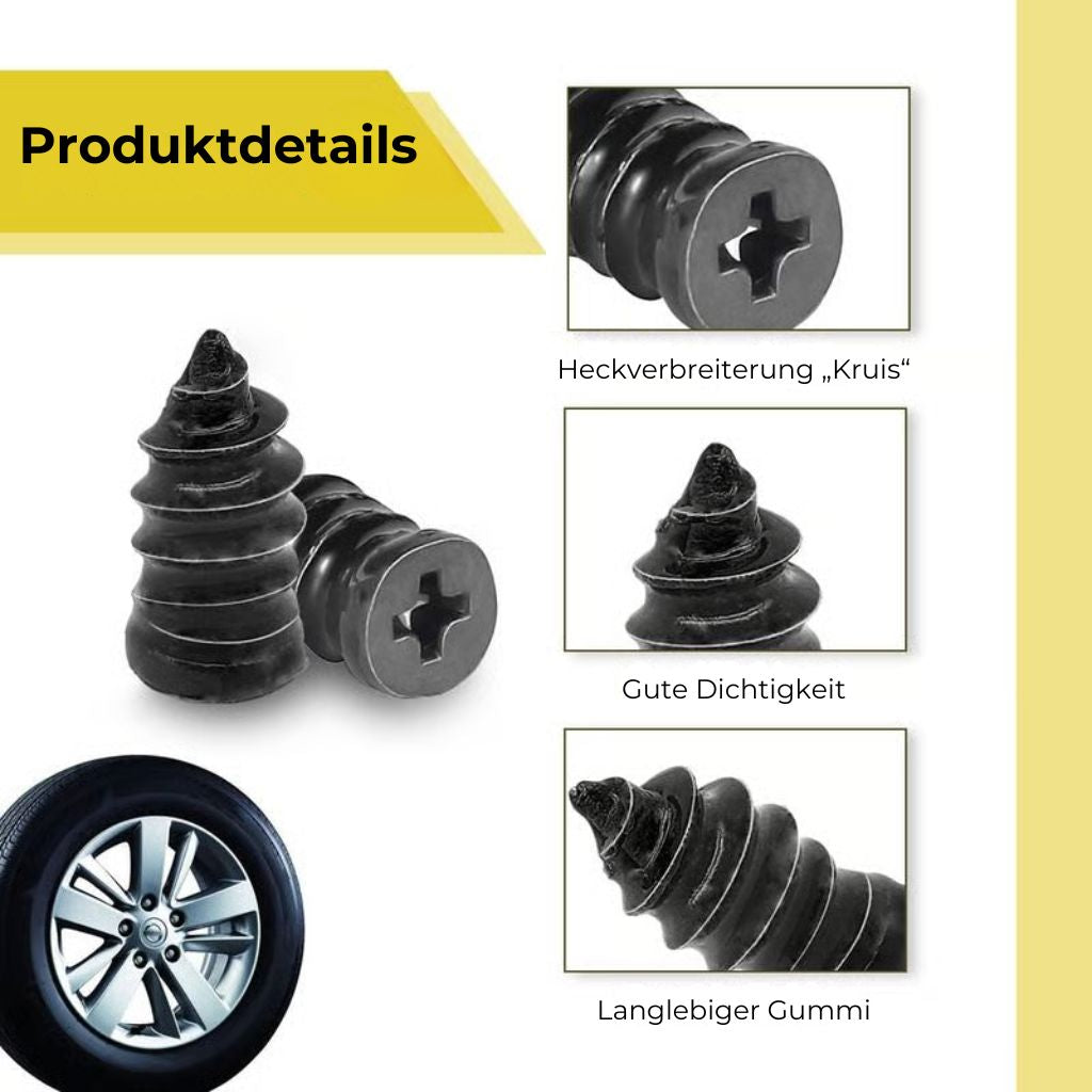 🔩60-teiliges Set mit Reifenreparaturnägeln in 2 Größen