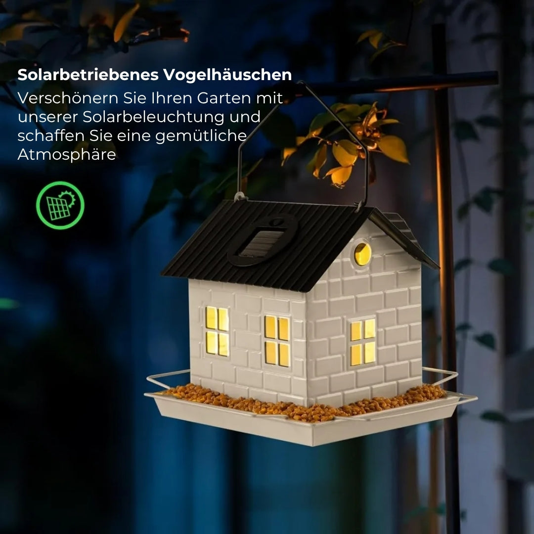 🕊️ Vogelhäuschen mit Solarenergie – Automatische Beleuchtung