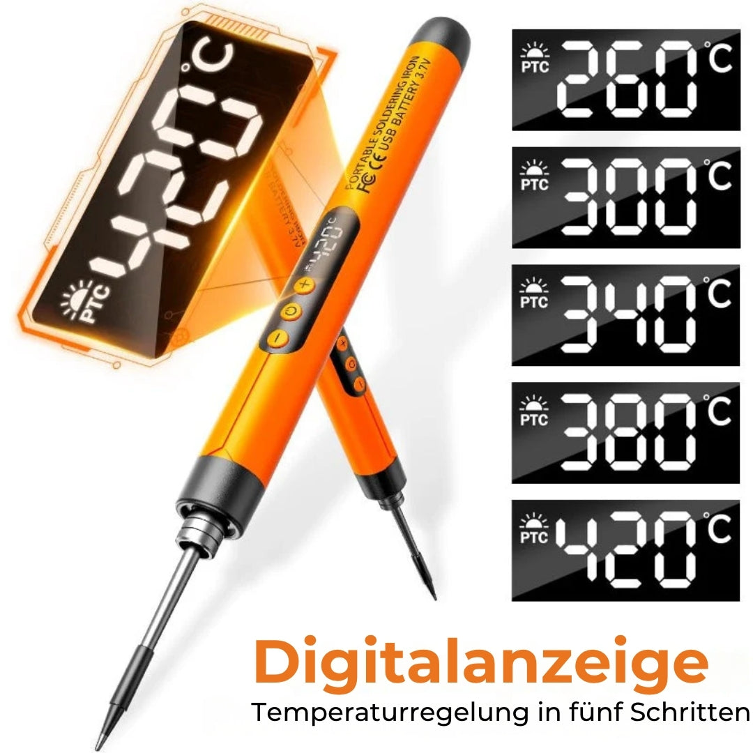 Wiederaufladbares, tragbares Löt-Set