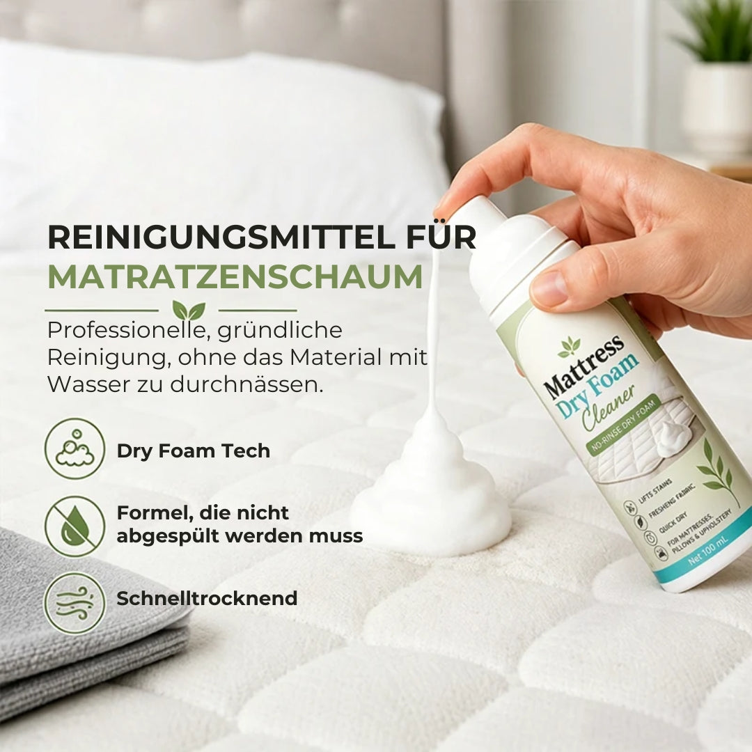 Trockenschaumreiniger für Matratzen – Wasserfreier Fleckenentferner