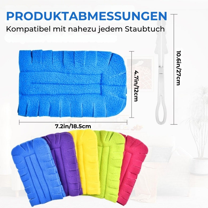 Set mit wiederverwendbaren Staubtüchern aus Fleece