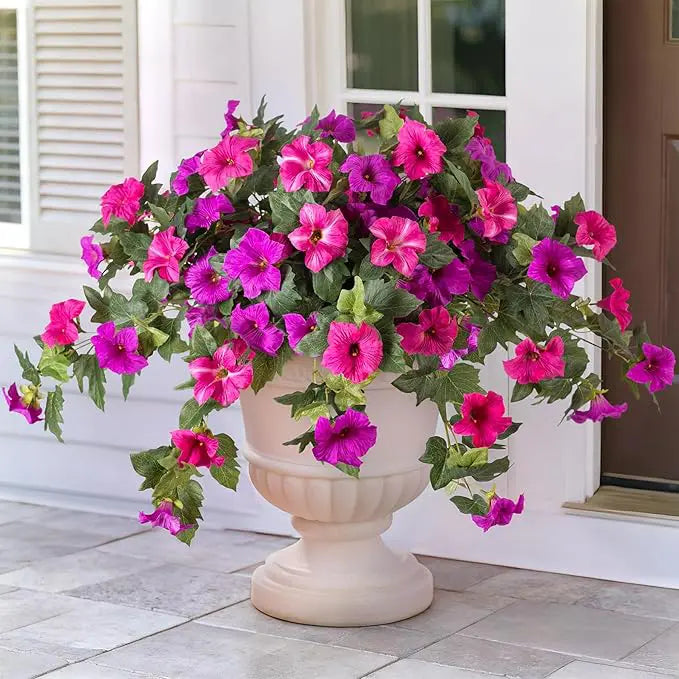 Künstliche Petunien (Blumenstrauß) – Für drinnen und draußen