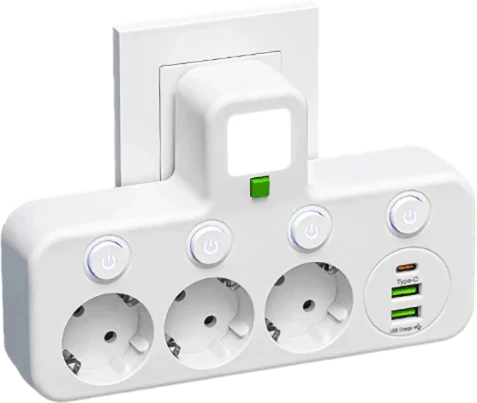 Mehrfach-EU-Steckdosenadapter