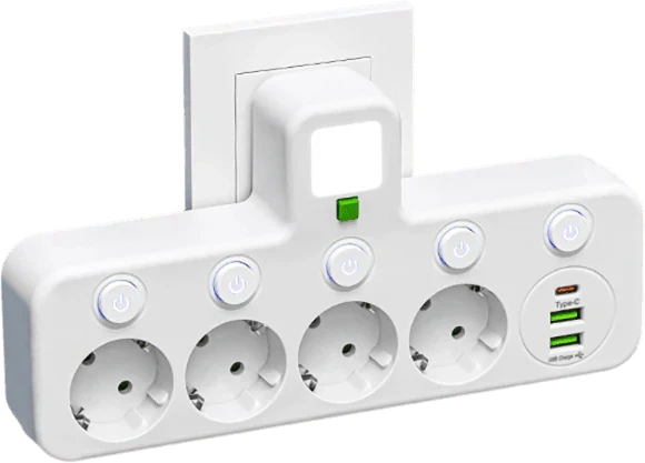 Mehrfach-EU-Steckdosenadapter