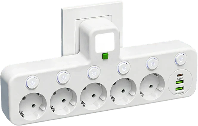 Mehrfach-EU-Steckdosenadapter