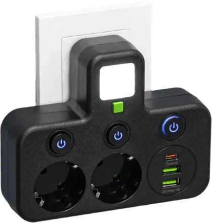 Mehrfach-EU-Steckdosenadapter