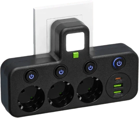Mehrfach-EU-Steckdosenadapter