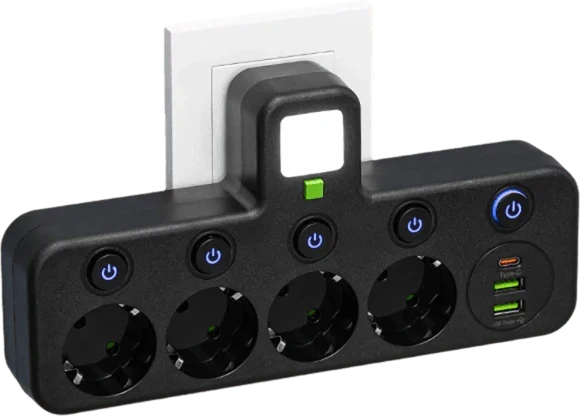 Mehrfach-EU-Steckdosenadapter