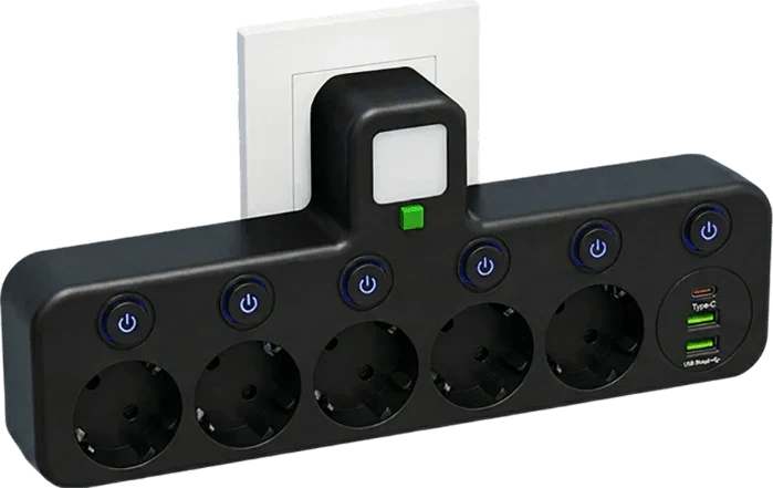 Mehrfach-EU-Steckdosenadapter