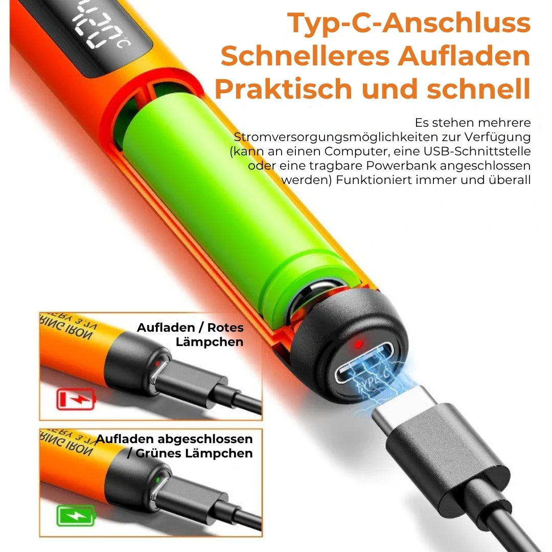 Wiederaufladbares, tragbares Löt-Set