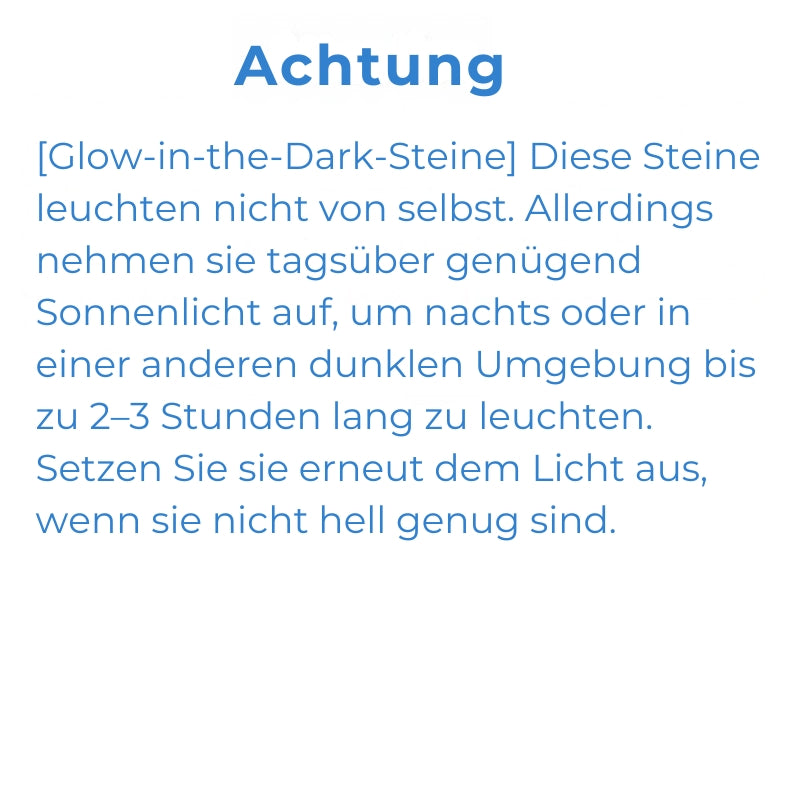 Im Dunkeln leuchtende Kieselsteine – 25/50/100/500 Stück