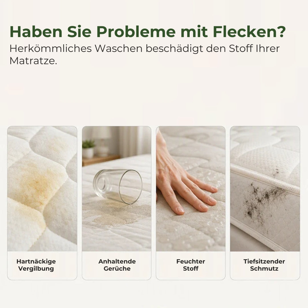 Trockenschaumreiniger für Matratzen – Wasserfreier Fleckenentferner
