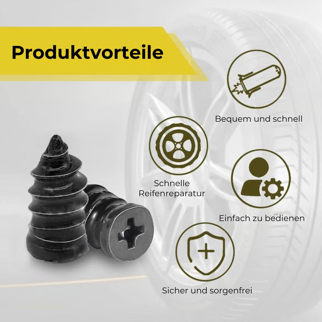 🔩60-teiliges Set mit Reifenreparaturnägeln in 2 Größen