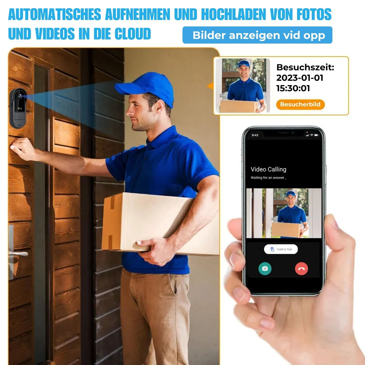 Drahtlose Sicherheitskamera-Türklingel