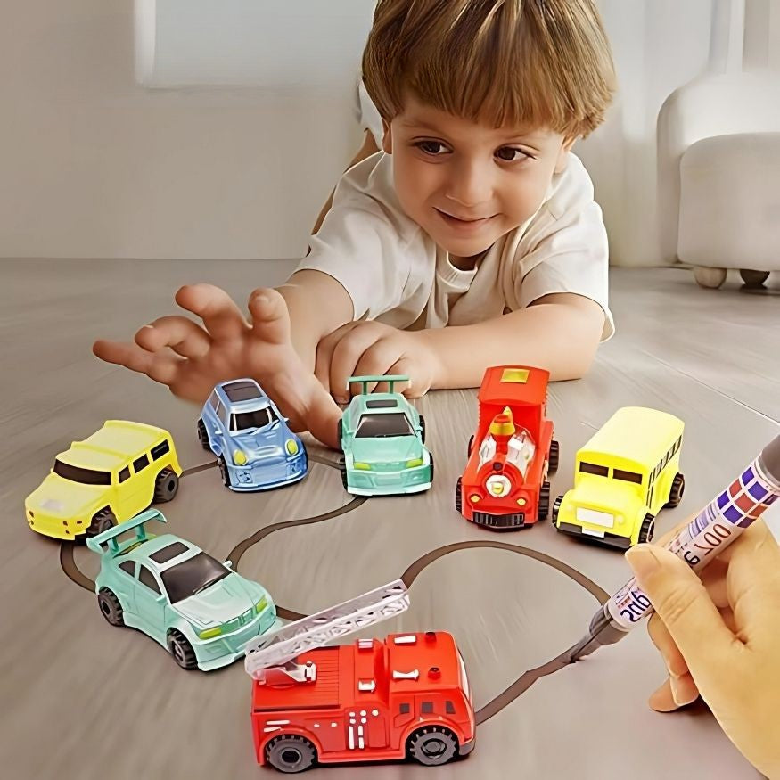 Spielzeugautos nach Zeichnung