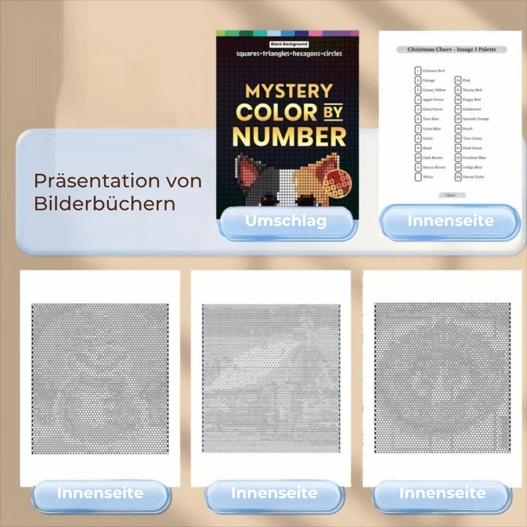 Malen nach Zahlen – Mosaik-Malbuch