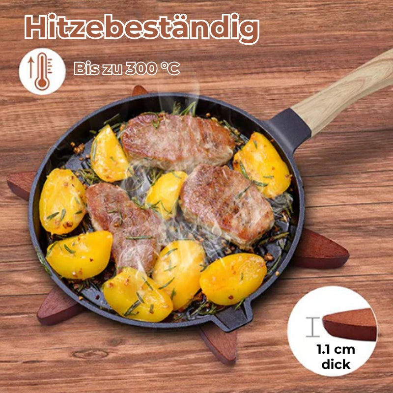 Handgefertigte, hochwertige, hitzebeständige Untersetzer aus Holz