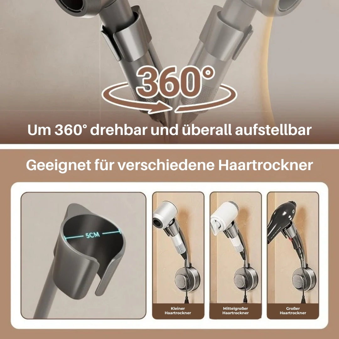 Freihandhalterung für den Haartrockner