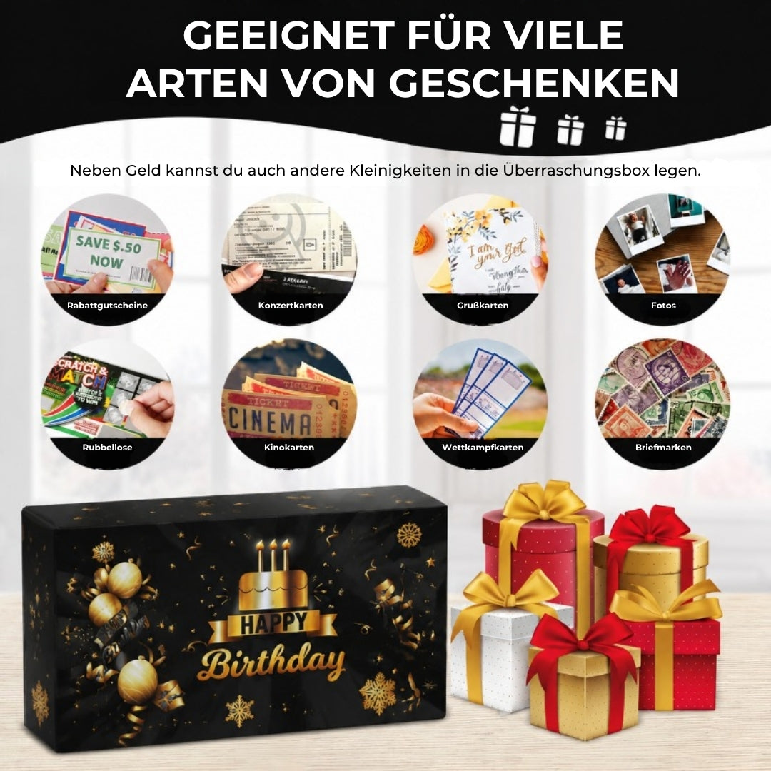 Explodierende Geburtstagskiste