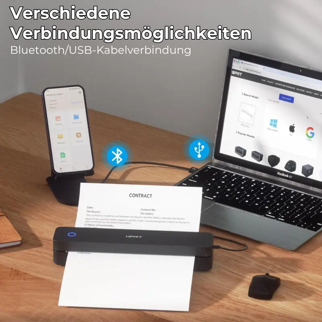 Tintenloser tragbarer Drucker