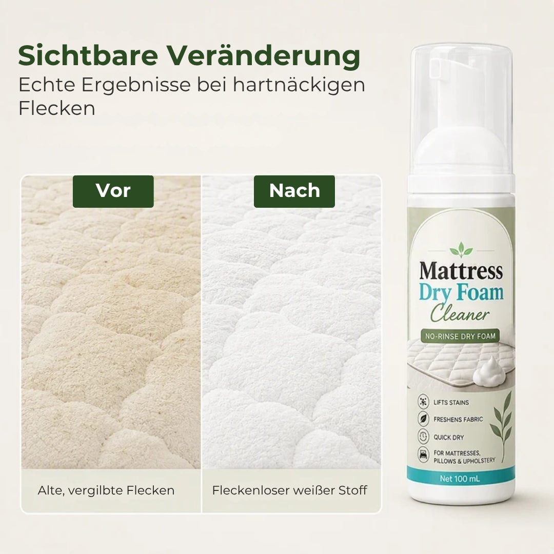 Trockenschaumreiniger für Matratzen – Wasserfreier Fleckenentferner