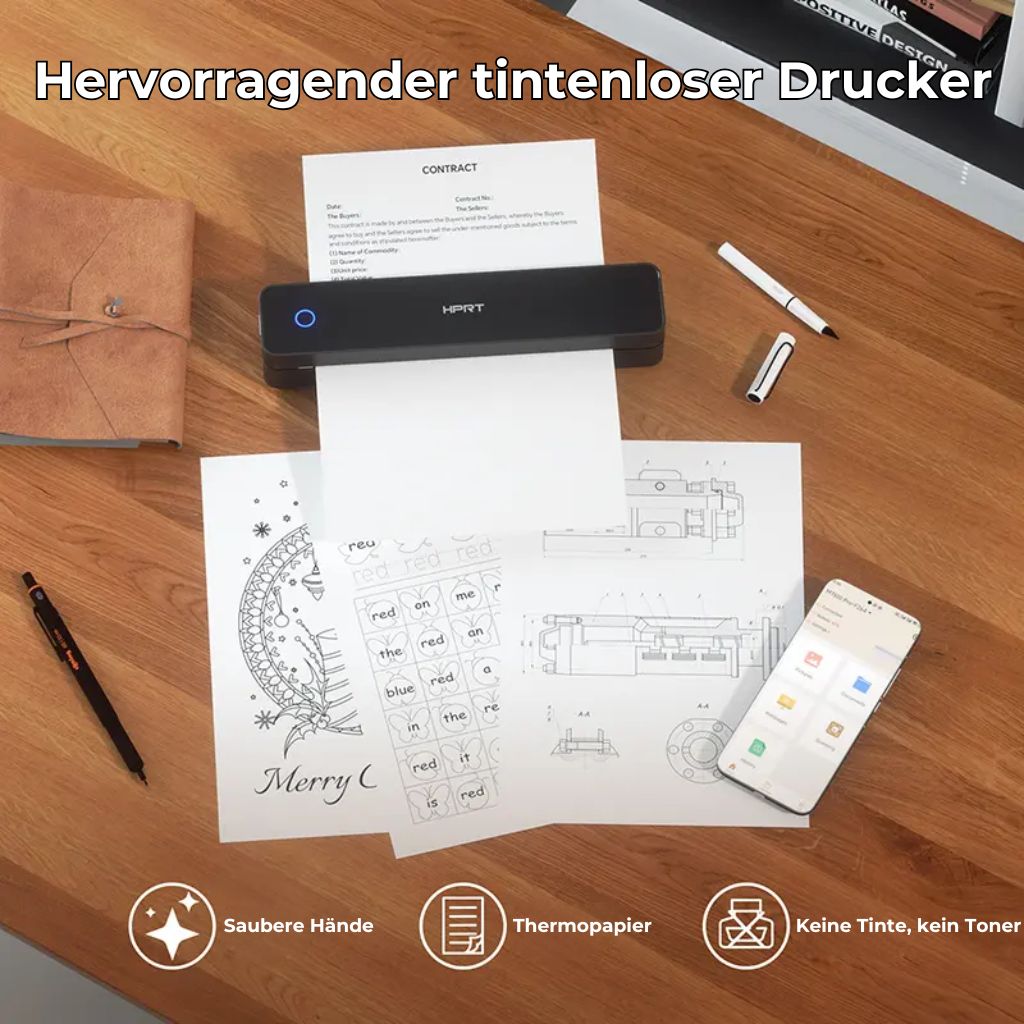 Tintenloser tragbarer Drucker