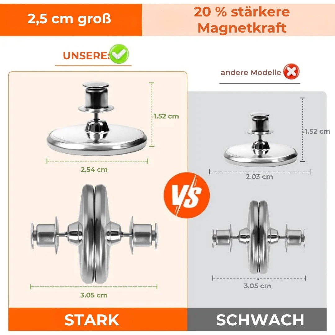 Starke Vorhangmagnete (12 Stück)