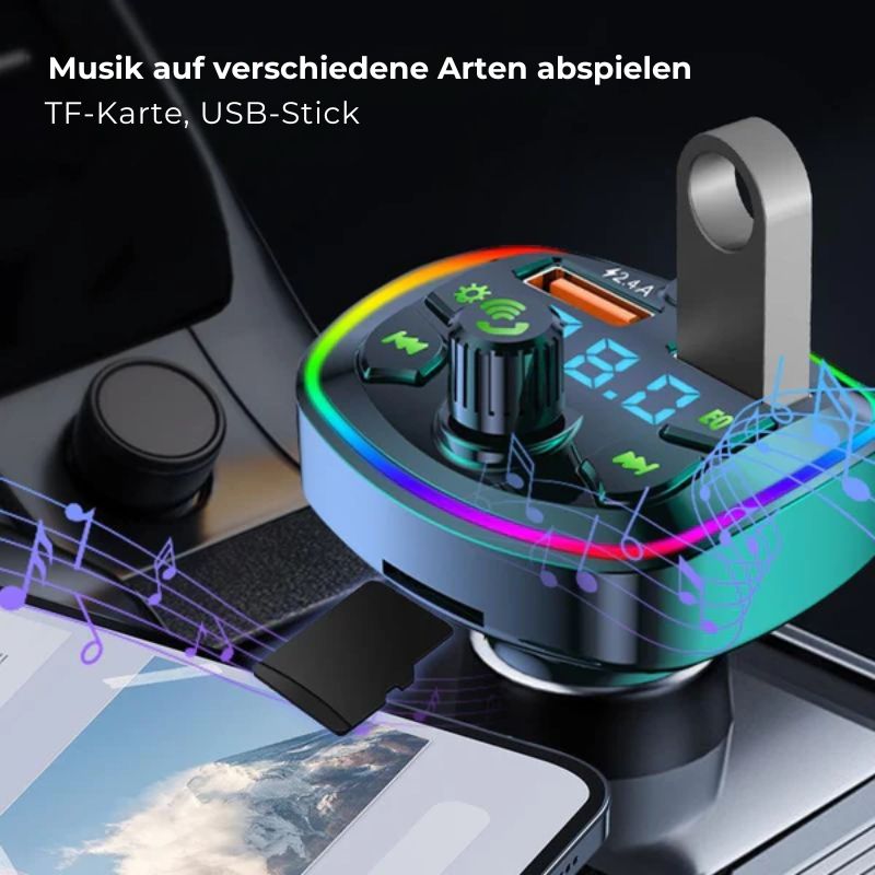 Bluetooth-FM-Autoadapter und -Ladegerät