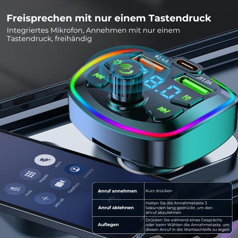 Bluetooth-FM-Autoadapter und -Ladegerät