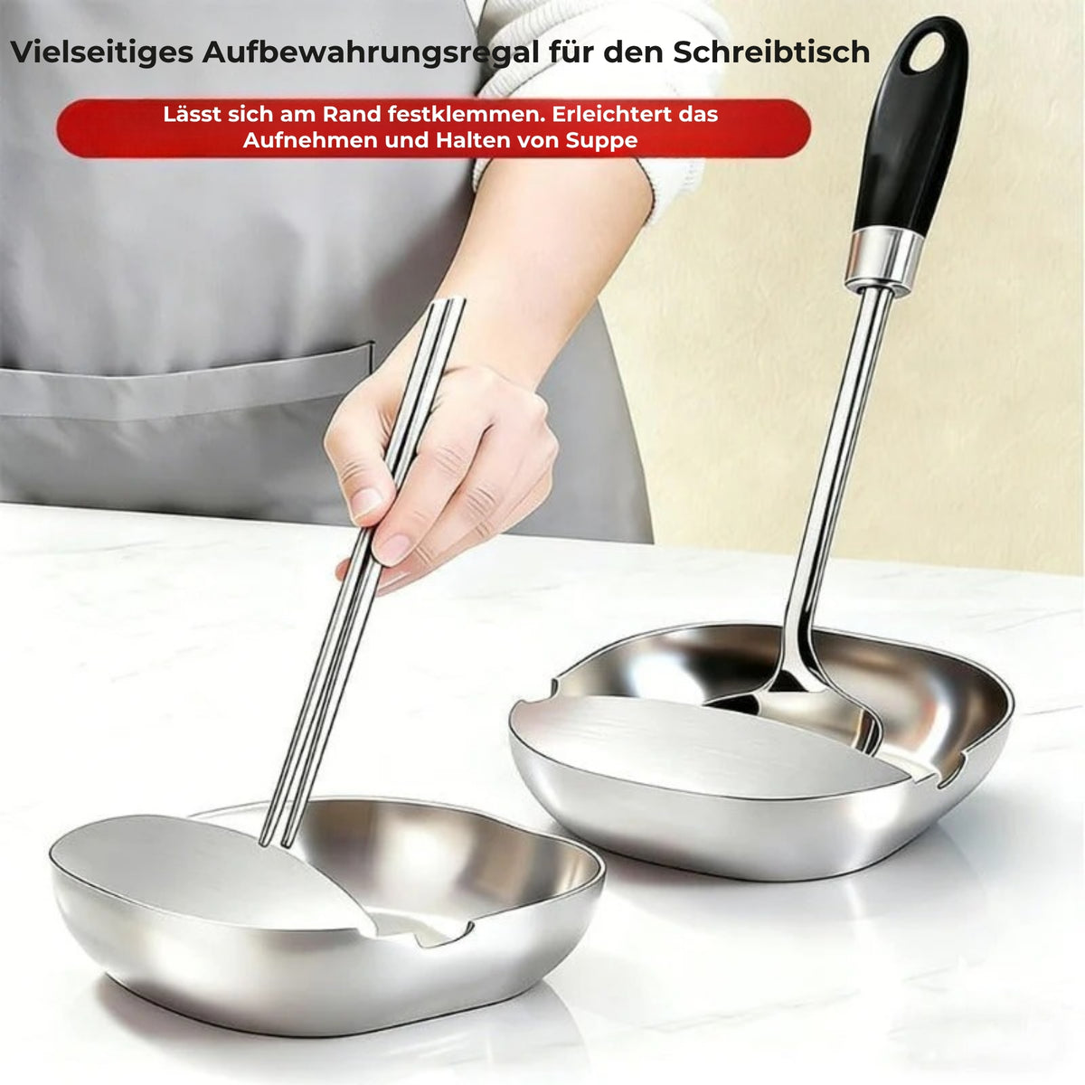 Hochwertiger Löffelhalter aus Edelstahl