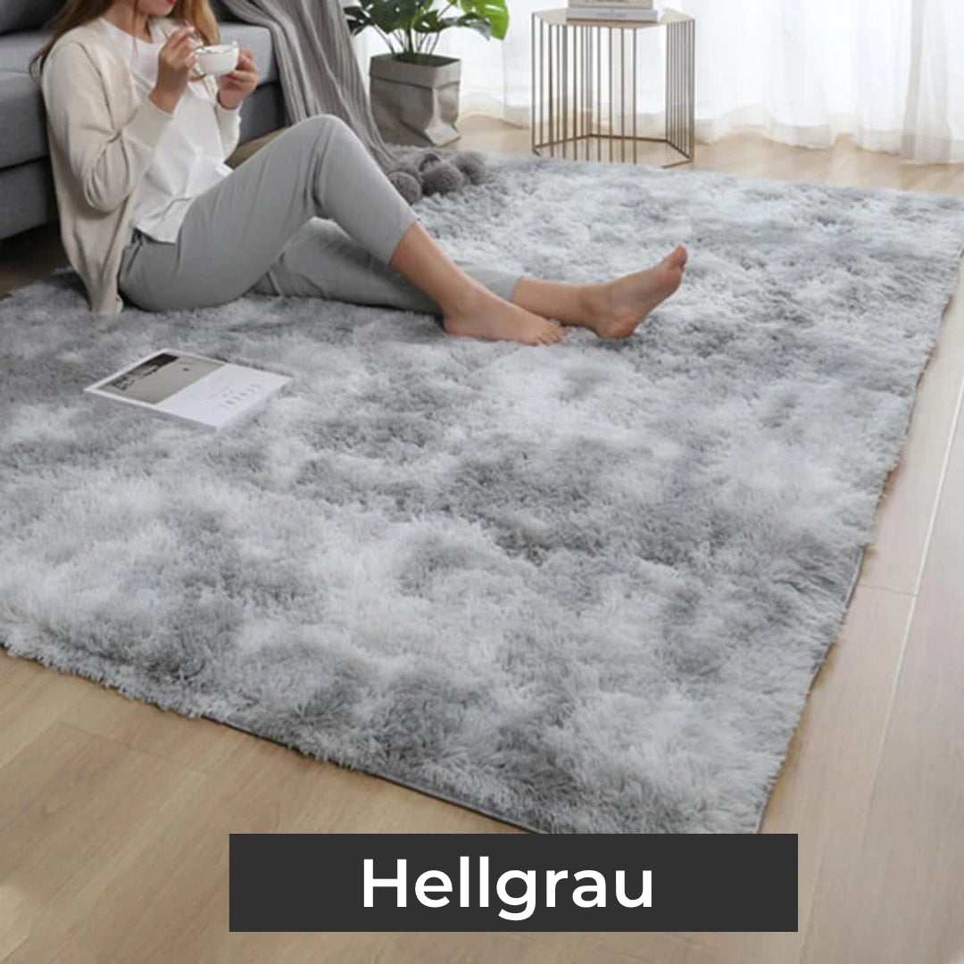 Plüschteppich aus Seide und Wolle