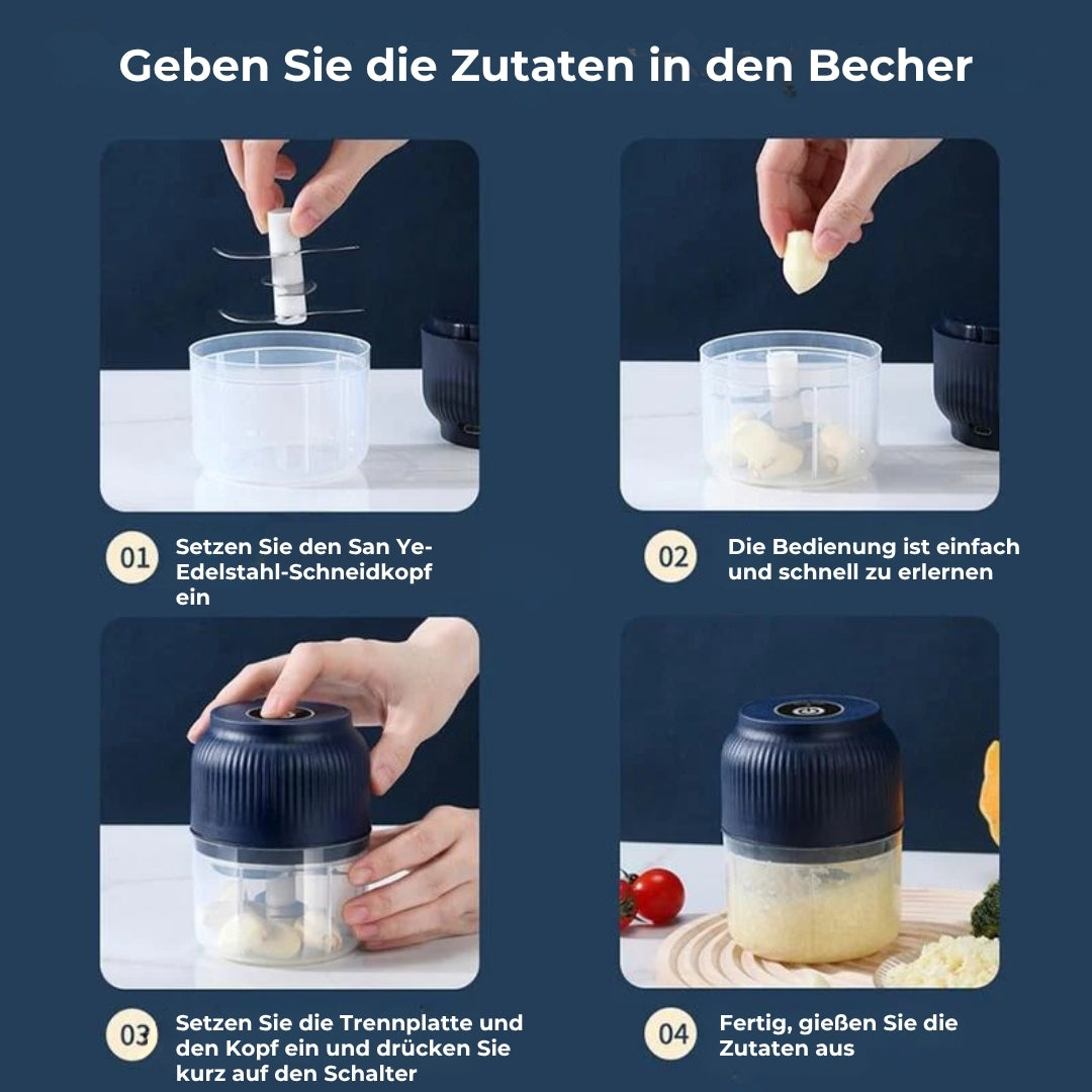 Tragbarer Mini-Zerkleinerer für Lebensmittel