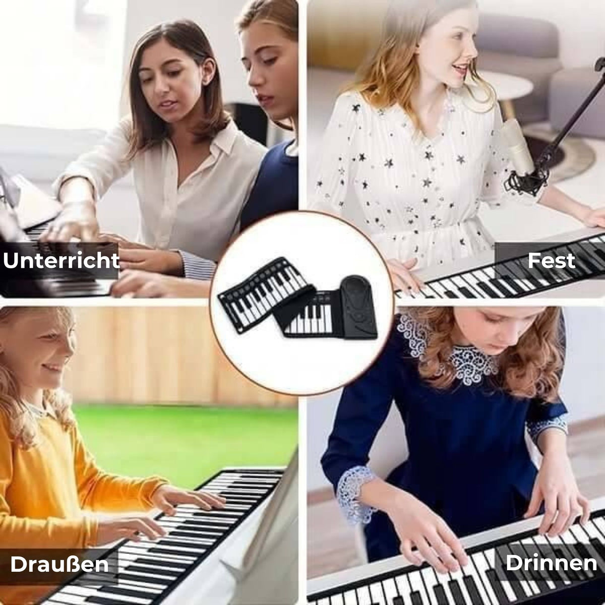 Tragbares Klavier – ausziehbar