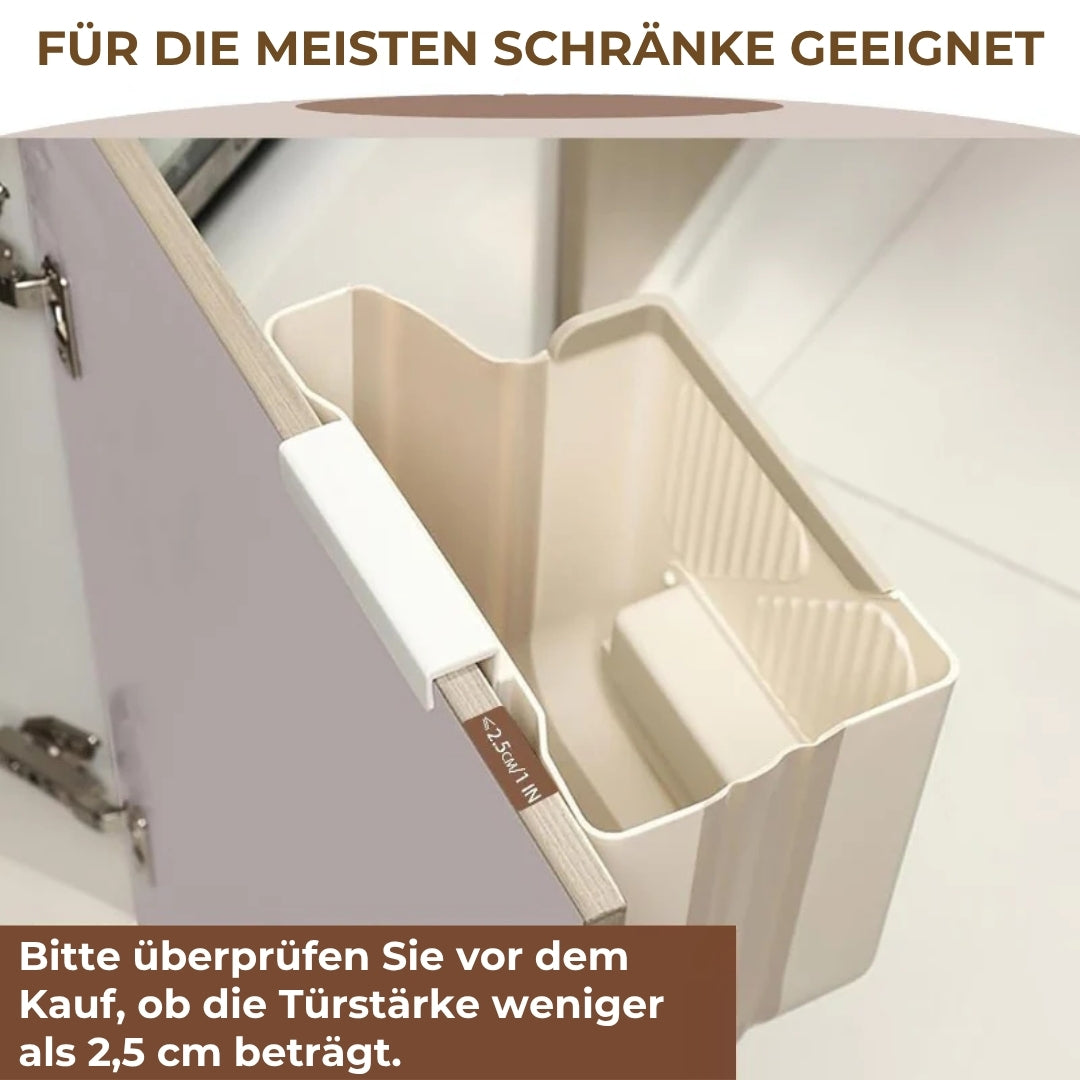 Platzsparender, zusammenklappbarer Abfallbehälter
