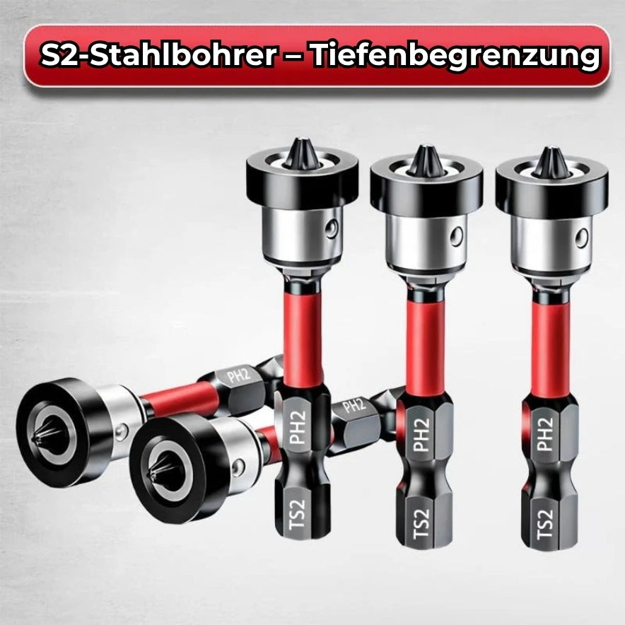Magnetische S2-Stahlbohrer mit Tiefenbegrenzung