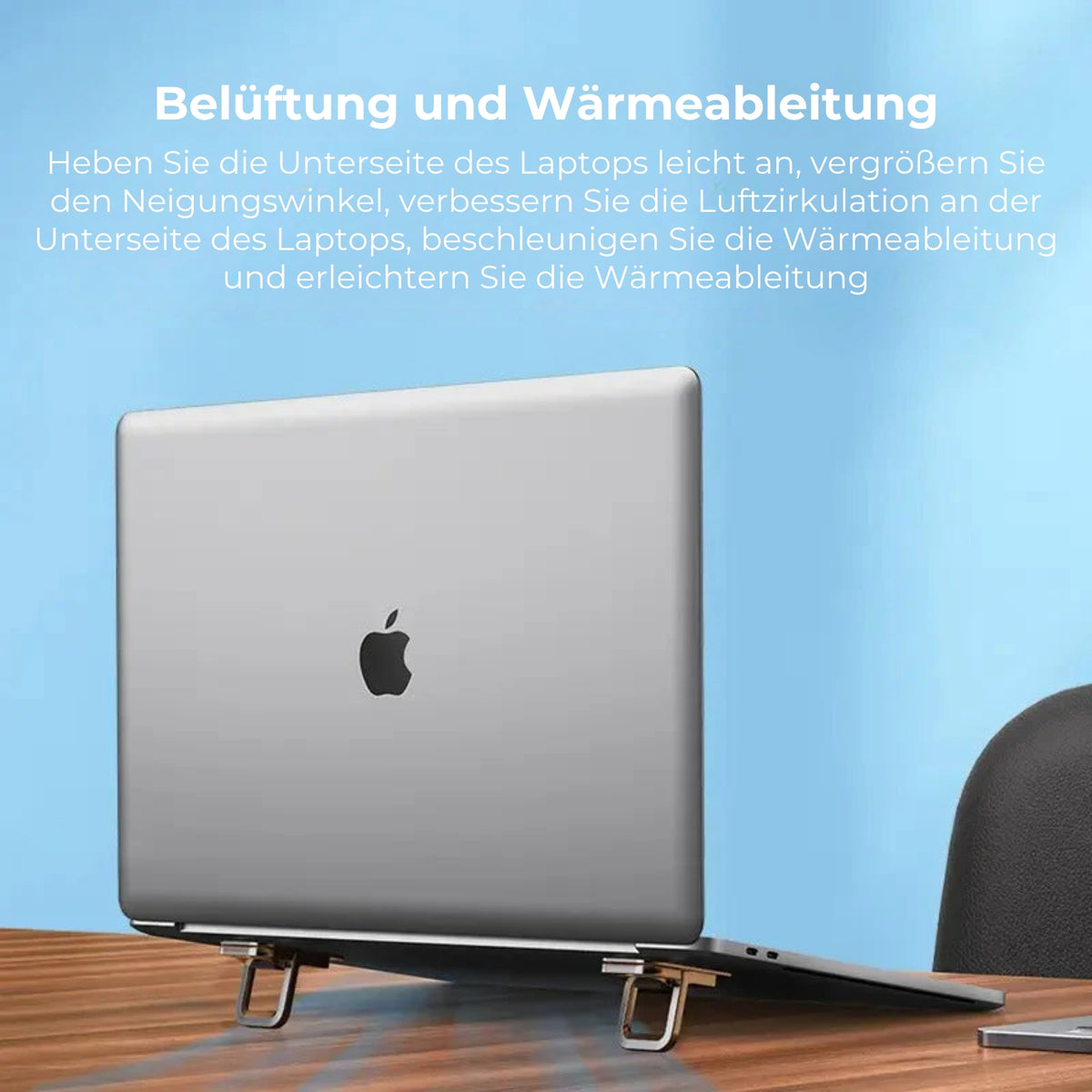 Unsichtbarer Laptopständer aus Aluminium (2 Stück)