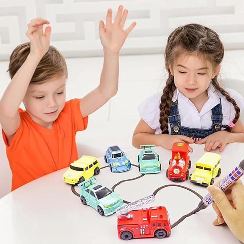 Spielzeugautos nach Zeichnung