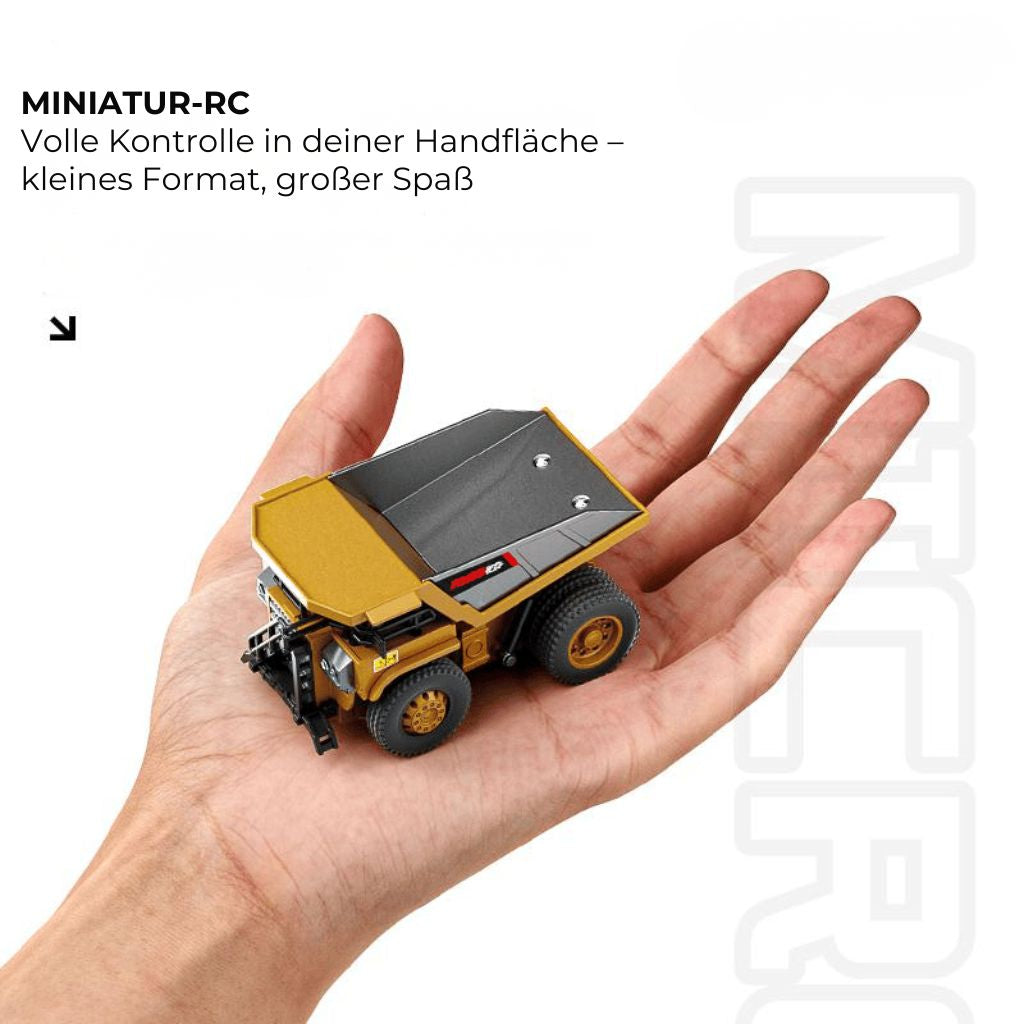 1:64 Mini-RC-Bausatz – Gabelstapler, Bagger  Kippwagen