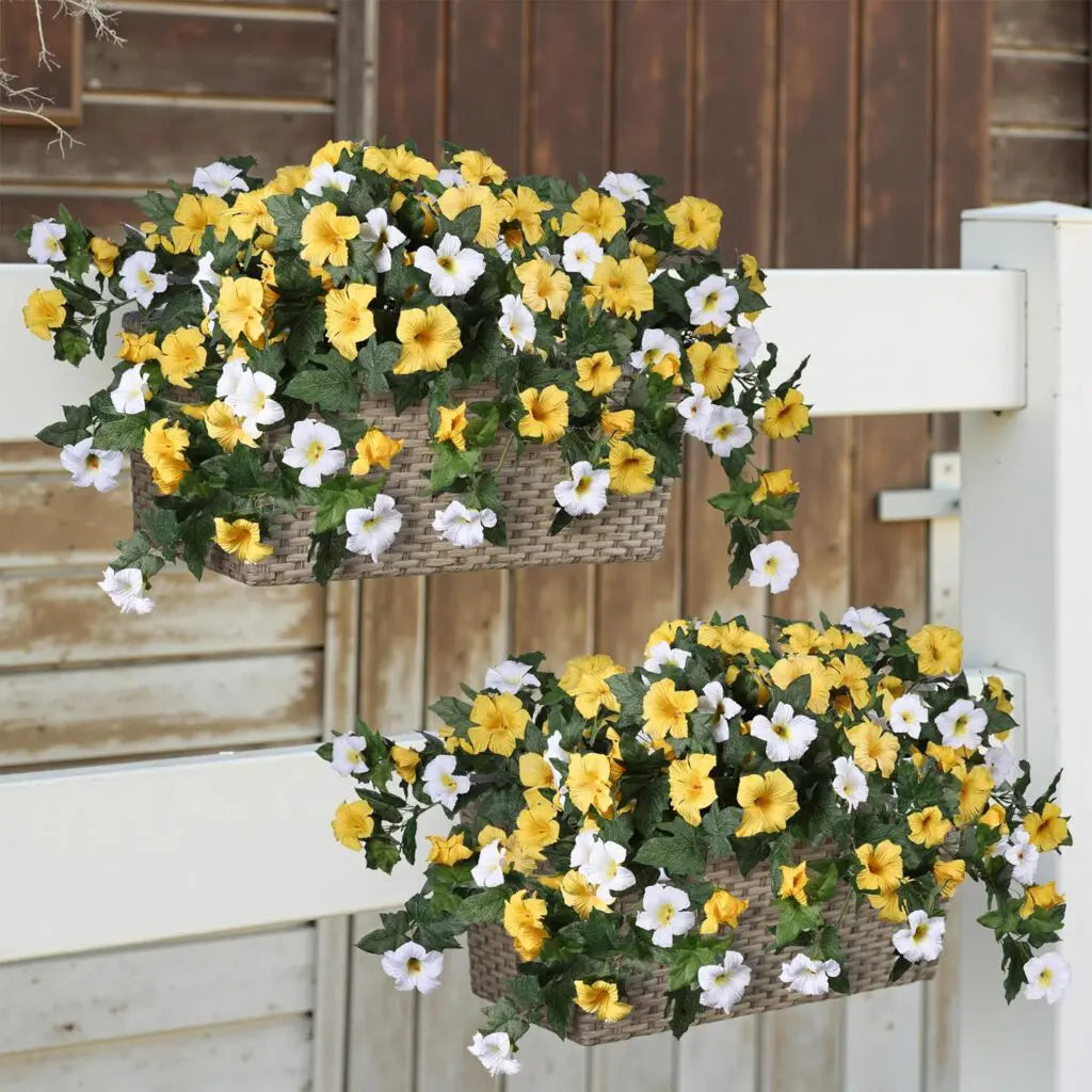Künstliche Petunien (Blumenstrauß) – Für drinnen und draußen
