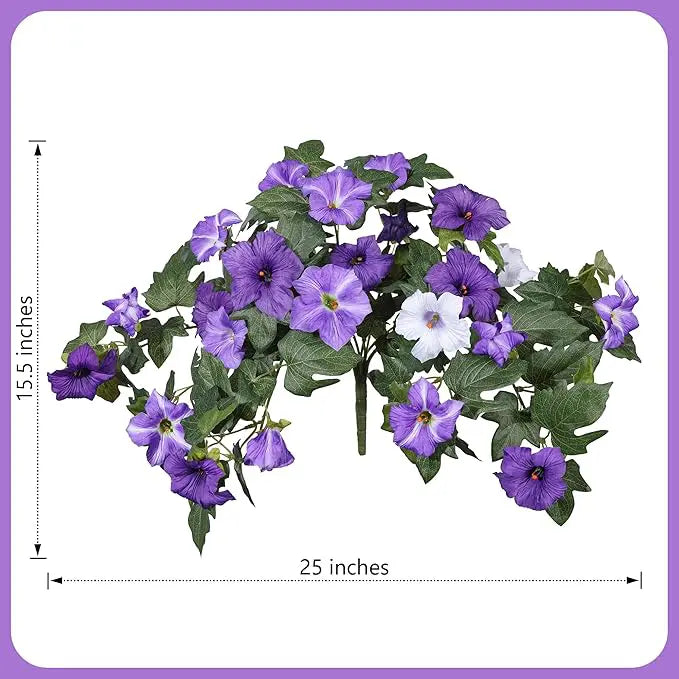 Künstliche Petunien (Blumenstrauß) – Für drinnen und draußen