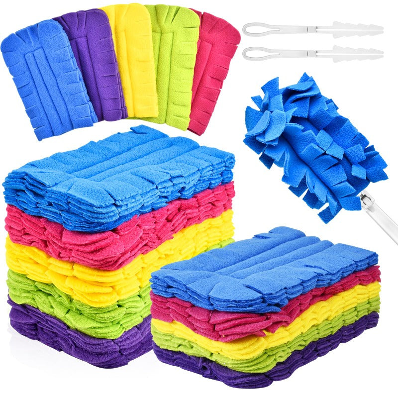 Set mit wiederverwendbaren Staubtüchern aus Fleece
