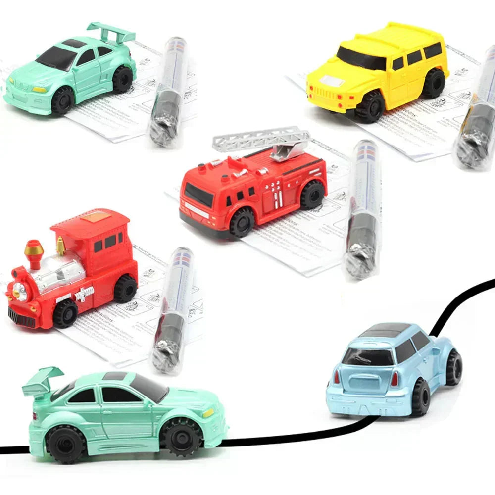 Spielzeugautos nach Zeichnung