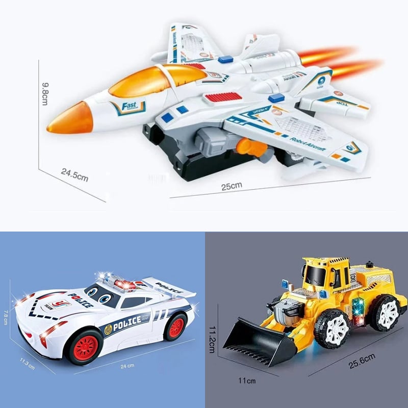 Roboterisch verformbare Spielzeugautos