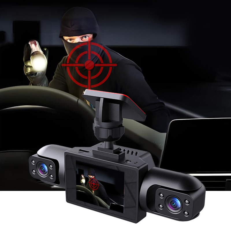 360°-Autokamera – 4 Objektive, Nachtsicht und Loop-Aufzeichnung 📹
