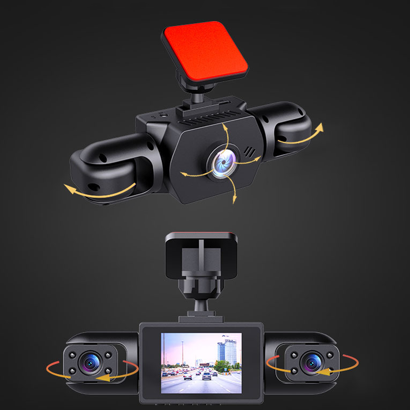360°-Autokamera – 4 Objektive, Nachtsicht und Loop-Aufzeichnung 📹