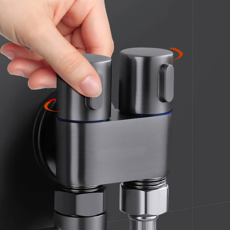 Toiletten-Bidet-Dusche mit Regelventil